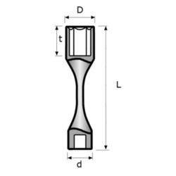 Tay vặn cân lực Torque socket (NMC) ( Off-white ) MOMENTO 4-17-120NMC